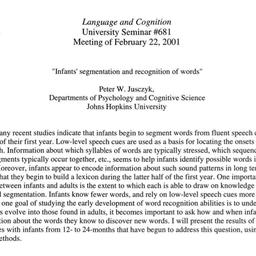 Announcements, 2001-02-22. ...