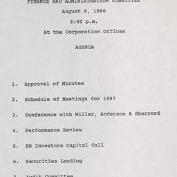 Meeting of the Finance and ...