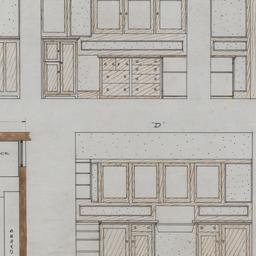 Kitchen elevations, plan
