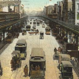 Bowery and Elevated Road, N...