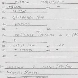Eastern questionnaire, answ...
