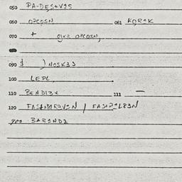 Eastern questionnaire, answ...