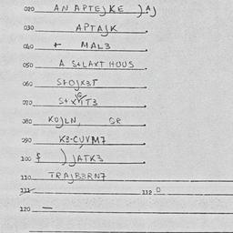 Eastern questionnaire, answ...