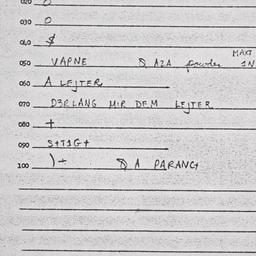Eastern questionnaire, answ...