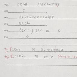 Eastern questionnaire, answ...
