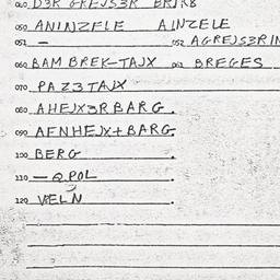 Eastern questionnaire, answ...
