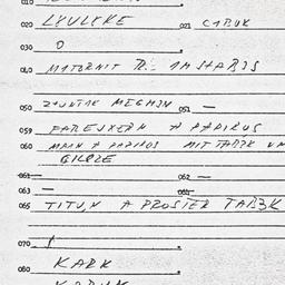 Eastern questionnaire, answ...