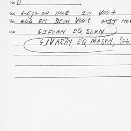 Eastern questionnaire, answ...