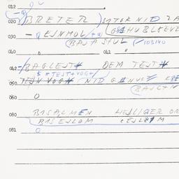Eastern questionnaire, answ...