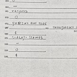 Eastern questionnaire, answ...