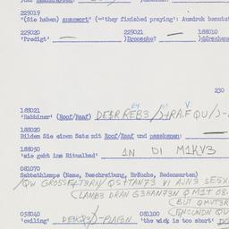 Western questionnaire, answ...