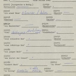 Western questionnaire, answ...