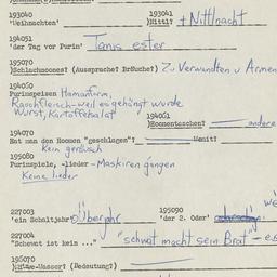 Western questionnaire, answ...