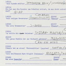 Western questionnaire, answ...