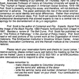 Announcements, 1996-04-18. ...