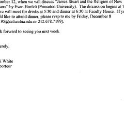Announcements, 2000-12-12. ...