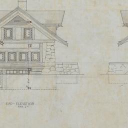 Gate lodge end elevations