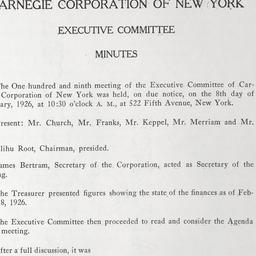 Executive Committee Meeting