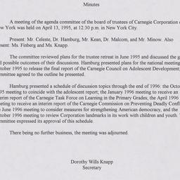 Agenda Committee