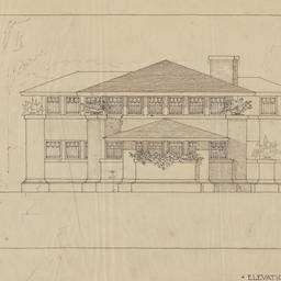 Exterior elevation toward S...