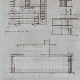 Working drawing #1: Front, ...