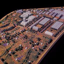 Model, aerial view.