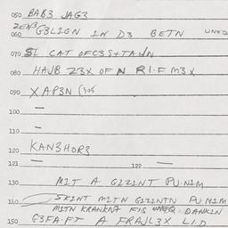 Eastern questionnaire, answ...