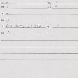 Eastern questionnaire, answ...