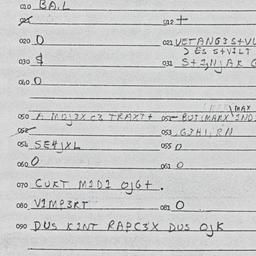 Eastern questionnaire, answ...
