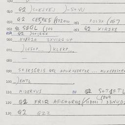 Eastern questionnaire, answ...