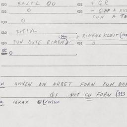 Eastern questionnaire, answ...