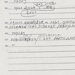 Eastern questionnaire, answ...