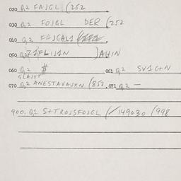 Eastern questionnaire, answ...