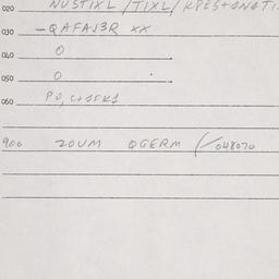 Eastern questionnaire, answ...