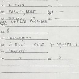 Eastern questionnaire, answ...