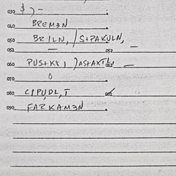 Eastern questionnaire, answ...