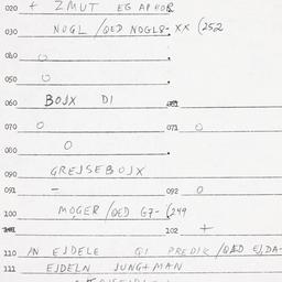 Eastern questionnaire, answ...