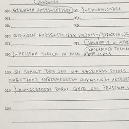 Eastern questionnaire, answ...