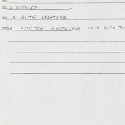 Eastern questionnaire, answ...