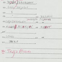 Eastern questionnaire, answ...