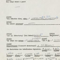 Western questionnaire, answ...