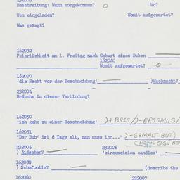 Western questionnaire, answ...