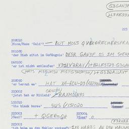 Western questionnaire, answ...