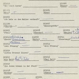 Western questionnaire, answ...
