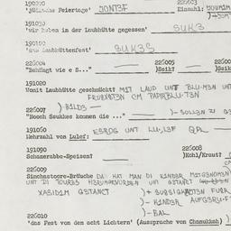 Western questionnaire, answ...