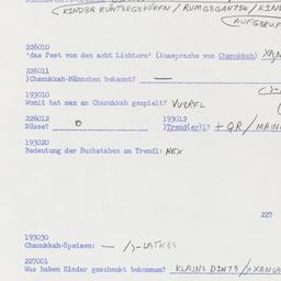Western questionnaire, answ...