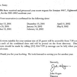 Correspondence, 2002-07-05....