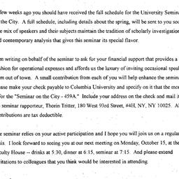 Correspondence, 2001-10-05....