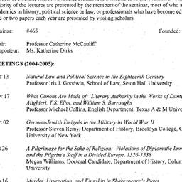 Schedules, Law and Politics...