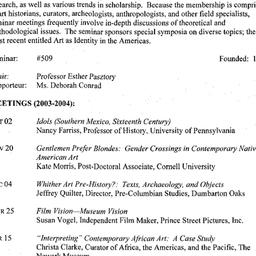 Schedules, Art of Africa, O...